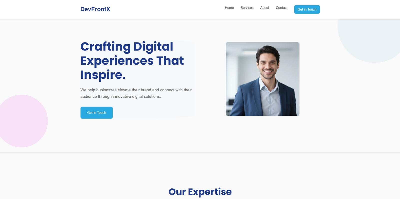 Dark & Light Portfolio Template